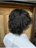 メンズミディアムパーマ