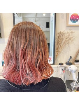 ヘアーアンドエステアンドネイル ガーデン(Hair&Esthe&Nail Garden) 【ブリーチカラー】ピンクグラデーション