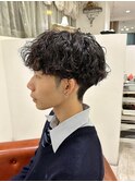 波巻きパーマ波巻きスパイラルパーママッシュ