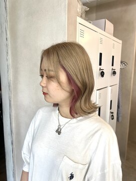 アジールヘア 東上野店(agir hair) ミルクティーピンクインナー【上野】