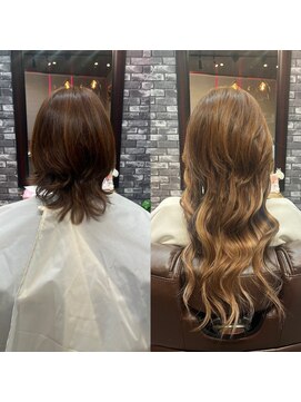 サイオン (XI-ON) プルエクステでショートからロングヘア☆