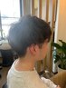 メンズパーマ＋メンズデザインカット＋VOLUME UP トリートメント　￥16500