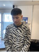 メンズ刈り上げ短髪フェードスキンフェードクロップバーバー