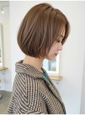 美髪/ワイドバング/レイヤーカット/くすみベージュ/新小岩駅