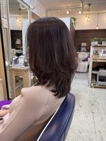 ヘアサロン プラス アーティスタ(hair salon + artista)&nbsp;ラベンダーピンク＋レイヤー