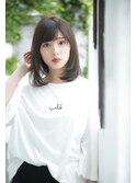 ミニウルフレイヤーカット顔周りカット前髪カット韓国ロング