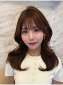 くびれヘア/髪質改善/縮毛矯正/レイヤーカット/韓国/顔周り/