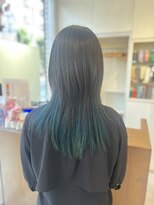 ジョイ ギャラリー(JOY) ウルフレイヤー×インナーカラー マリンブルー