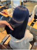【ブリーチカラー】ネイビーブルー