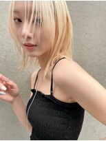 グリーン 町田(green)&nbsp;【ミディアム】抜きっぱなしブロンドカラー