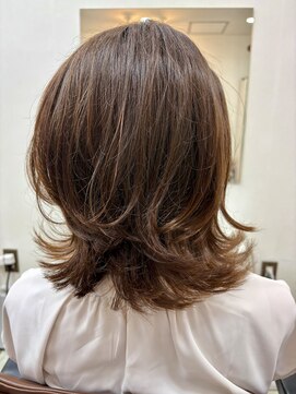 ヘアーサロンアンク(hair salon anc) 外ハネミディアムレイヤー