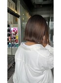 切りっぱなし外ハネ hair