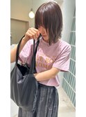 前髪.マルチダボブ.ピンクベージュ.インナーグレージュ/.mood20