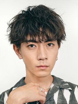 デプト(DEPT.) ツイストスパイラルメンズパーマシャドウパーマ波巻きパーマ眉毛