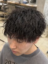 リット(lit.)&nbsp;MEN’S HAIR/サーフカール/刈り上げセンターパート/守谷