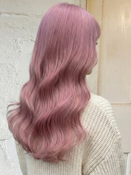 エノア 東京(ENORE) ブリーチ/ダブルカラー/ピンクベージュ/ダブルカラー/ロング