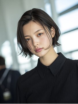 ルシードスタイル グローバルディー 稲毛店(LUCIDO STYLE GLOBAL.D) ショートボブ20代30代40代レイヤーカット韓国ボブ顔周り稲毛駅