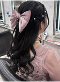 ヘアセット/同窓会ヘアセット/ハーフアップ