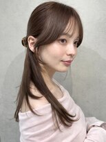 ナナローネス 渋谷(nana loness) 韓国風顔まわりレイヤー×まろやかベージュ