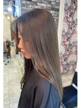 プリームヘアーホワイト(Pleame hair WHITE) オリーブベージュ