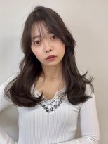 アース コアフュールボーテ 諏訪店(EARTH coiffure beaute)&nbsp;ナチュラルベージュ_ヨシンモリ_顔周りレイヤー_レイヤーカット
