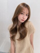 アース コアフュールボーテ 松本庄内店(EARTH coiffure beaute) ナチュラルベージュ_ヨシンモリ_顔周りレイヤー_レイヤーカット