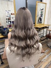 ヘアスタジオワン 藤沢店(HAIR STUDIO ONE) グレージュ×スーパーロングエクステ