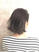 切りっぱなしボブ×質感ボブ×ラフカール×デザインカラー