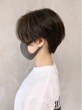 アイティーバイアルバム 松戸店(IT by ALBUM) 韓国ハンサムセンターパート_くびれヘアビタミンカラー_ba339592