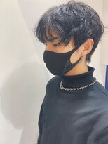 ウクラ バイ レシッド 池袋(uchla by rcid)&nbsp;ブルーブラックカラー/韓国マッシュ/シークレットウェーブパーマ