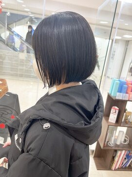 モリオ フロム ロンドン サッポロファクトリー店(morio FROM LONDON) 【morio】札幌ボブ　ぱつっと黒髪ボブ