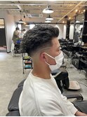フェード×ハイライト×ツイスパ×かき上げオールバック