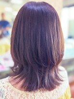 アークスヘアー&nbsp;20代30代40代髪質改善カラーモカブラウン艶感ロブヘアー