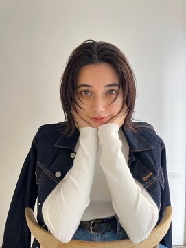 フィット ヒュー 千葉(fit hue) 黒髪/オリーブグレー/ココアベージュ/小顔/クラゲヘアー