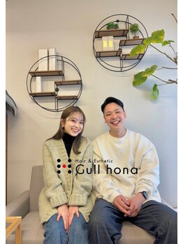 グルフーナ(Gullhona)の写真/【セット面2席×スタイリスト2人】待ち時間なし/マンツーマン