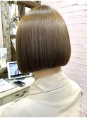 新宿 大人可愛い 20代30代40代 丸みショート 切りっぱなしボブ