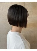 大人綺麗ボブ/藤沢/髪質改善縮毛矯正/ショート/脱白髪染め透明感