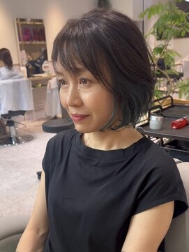 ゼストソエル(ZEST soell) インナーカラー×エレガントグリーン