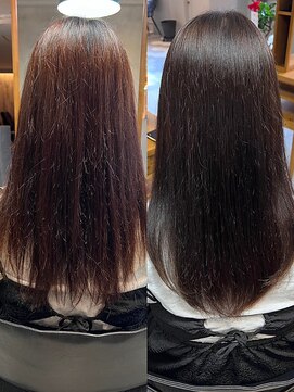 アイノアシェール 西宮(AInoa Cher) 髪質改善/ビフォーアフター