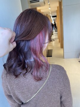 チャコレ パーチ 北千住店(Chacolle perch) インナーカラー×ピンク