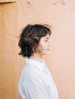 エクファ ヘア シェリル 草津 南草津店(ex-fa hair cherir)&nbsp;黒髪ボブルフネビージュ小顔ワンレンスペインカール