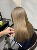 髪質改善ストレート ミディアムロング