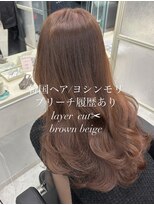 マーシュ 梅田(marshu)&nbsp;吉岡Style/韓国ヘア/ブリーチ履歴あり/brown beige