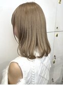 ミルキーベージュ/ミルクティーベージュ/ダブルカラー/渋谷/ボブ