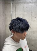 マッシュ系ネイビーブルー