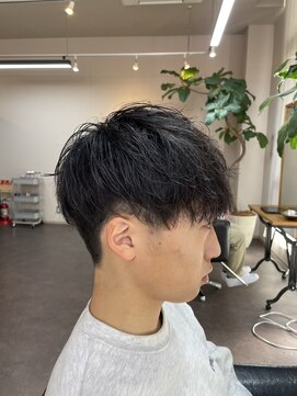 フラッグヘアー 博多駅前店(Flag HAIR) フェザーパーマ ニュアンスパーマ メンズ メンズカット