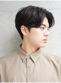 メンズセンターパート×ニュアンスパーマ×韓国マッシュ