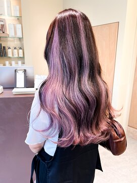 ジェム リット(GEM lit) アンブレラカラーピンク×ブラウン