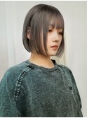 【GEEKS渋谷】スモーキーグレージュ/秋冬ヘア/小顔/レイヤーボブ