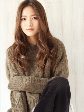 アース 菊名店(HAIR&MAKE EARTH) フェミニン◎緩めパーマ×ロングウェーブヘア